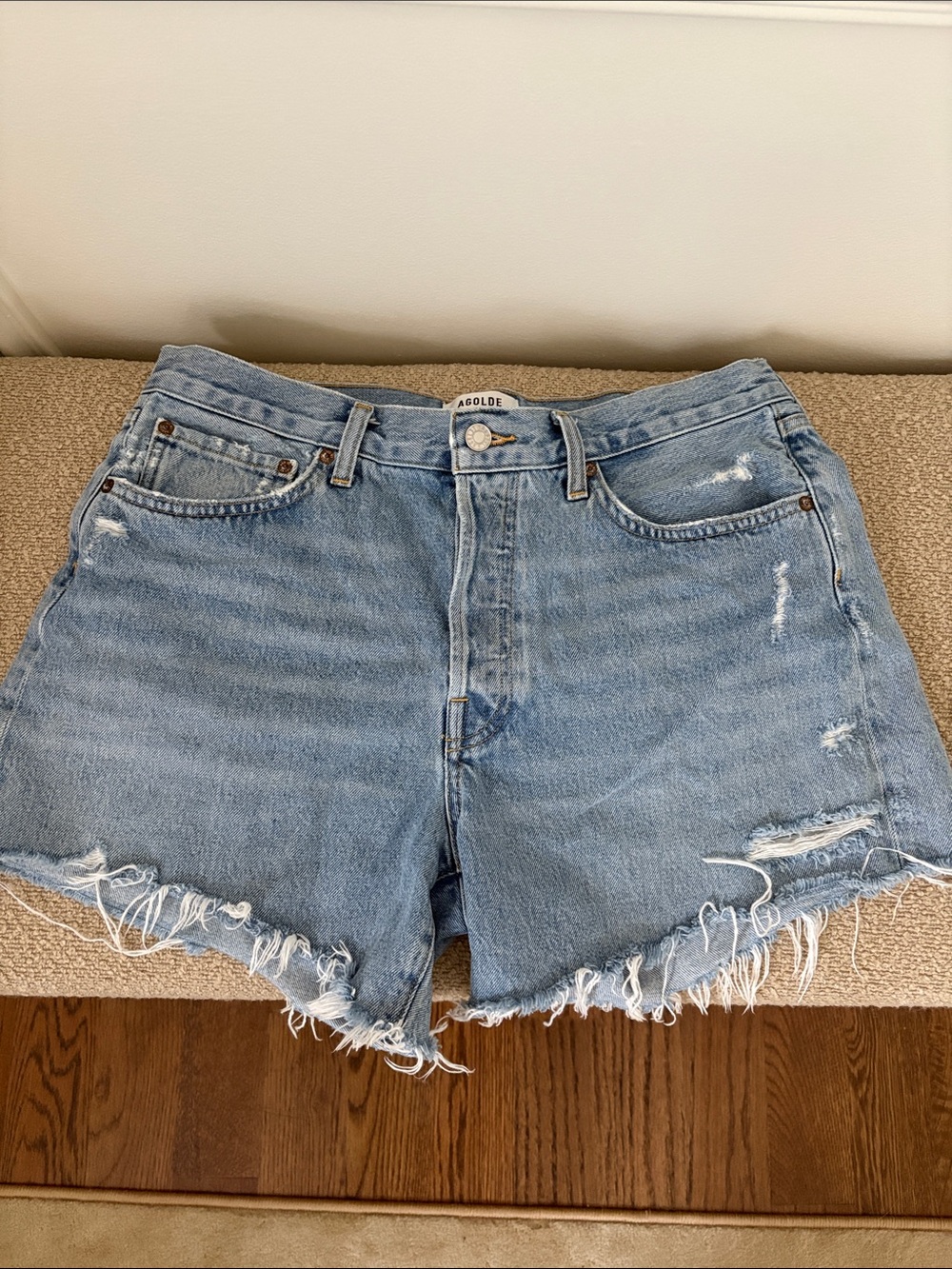 Agolde Parker Denim Shorts